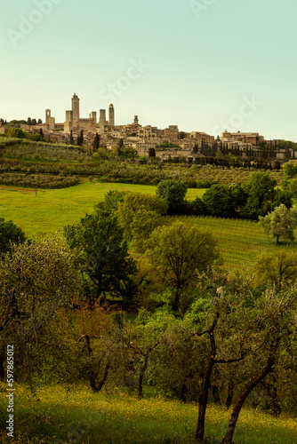 San Gimignano town in Tuscany, Italy