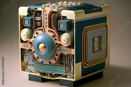 A Charming Contraption: The Captivating Creation of a CPU. Generative AI