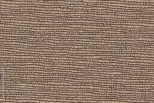 Natural gray french chicken woven linen texture background. Old ecru flax farmhouse hen motif. Organic primitive weave fabric wallpaper. Rough greige block print cloth textured canvas. Generative AI