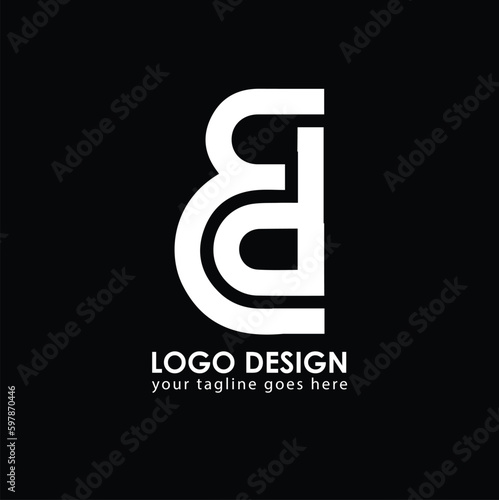 ED ED Logo Design, Creative Minimal Letter ED ED Monogram