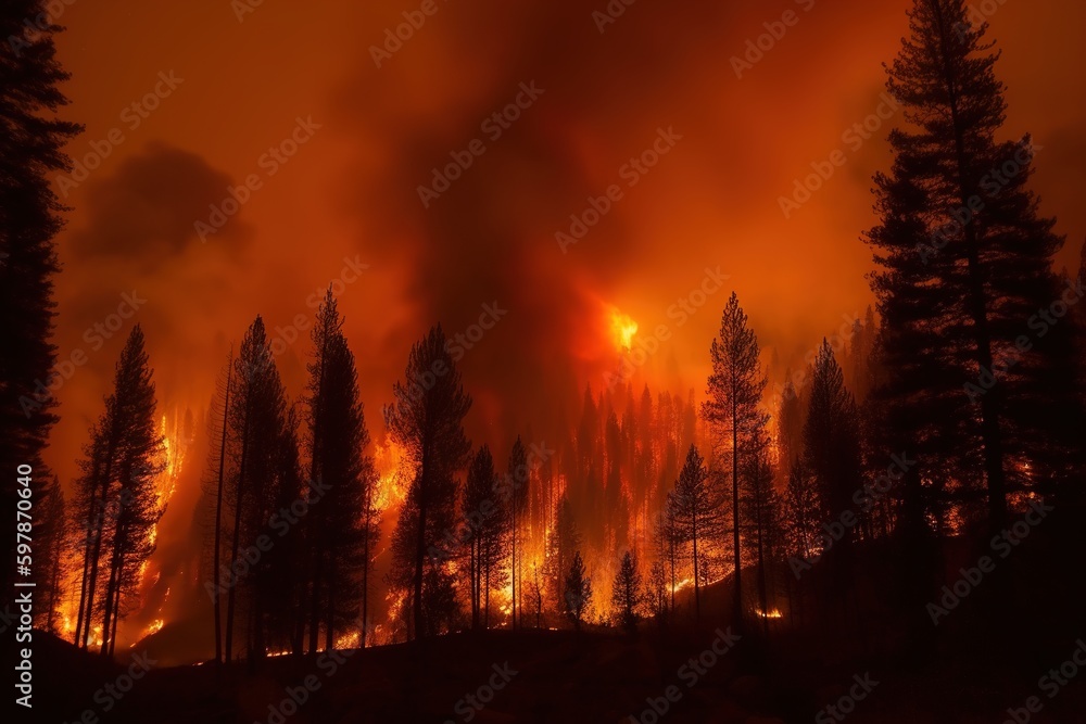 severe wildfire
