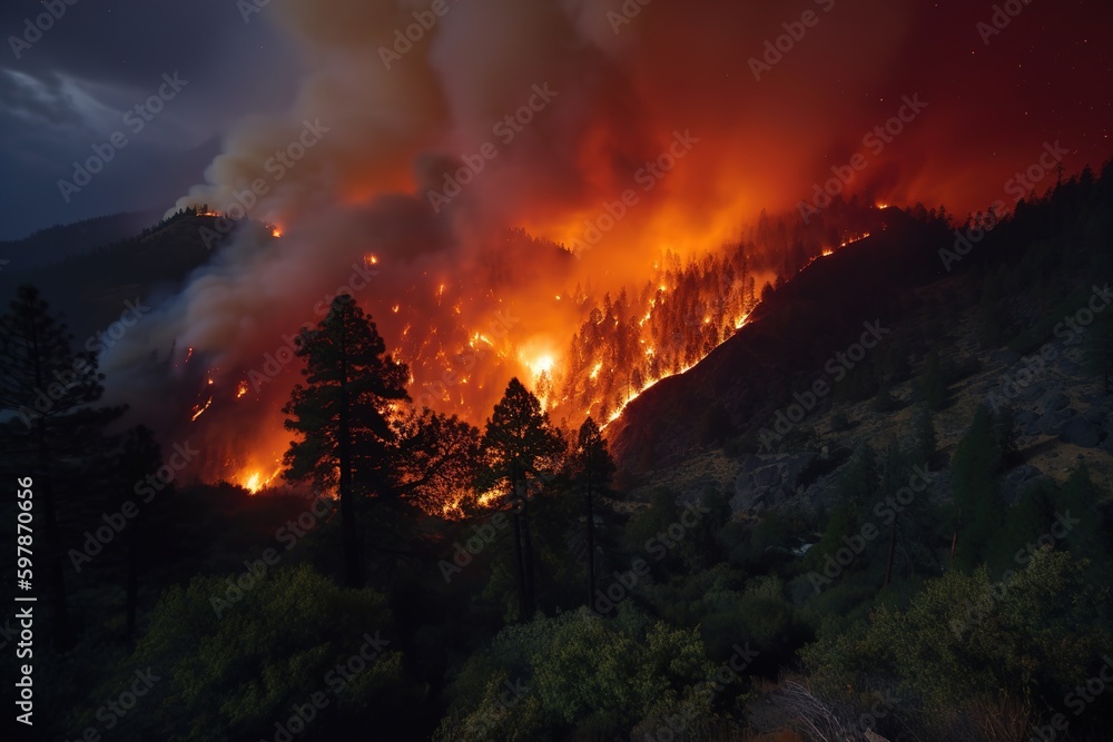 severe wildfire

