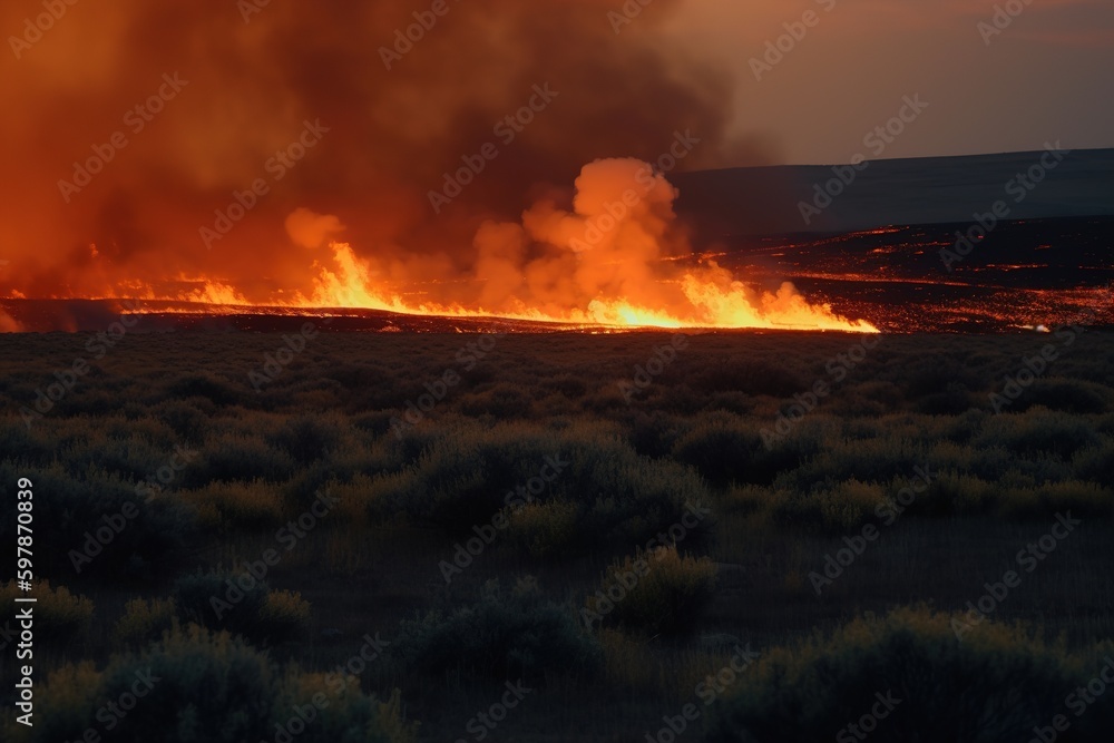 forest on fire
