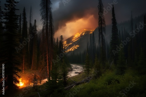 severe forest fire © stasknop