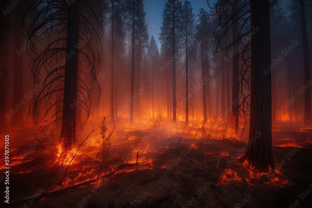 severe forest fire severe forest fire