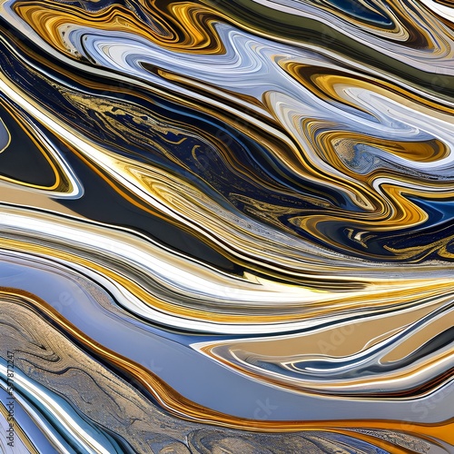 An abstract interpretation of a liA digital interpretation of a marble texture, with intricate patterns and veins resembling the natural and organic texture of marble4, Generative AI