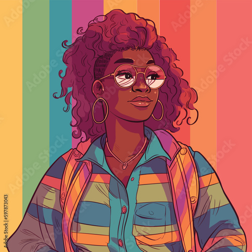 An uplifting and empowering illustration for the LGBTQ community 