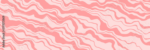 Vector abstract background. Marble texture, natural stone, free spill of paint. Long horizontal banner.