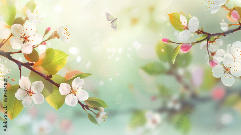 Spring background, Generative Ai Spring background, Generative Ai
