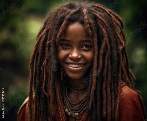 Tribal Girl Portrait-Generative AI