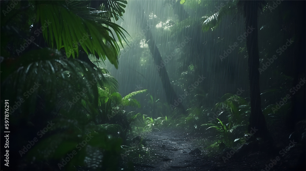 Jungle Mist In The Canopy - Rainforest