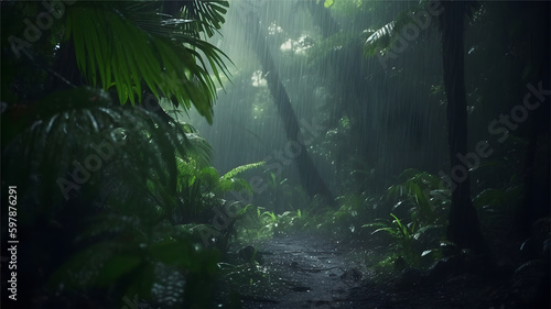 Jungle Mist In The Canopy - Rainforest
