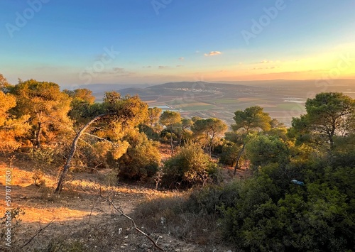 Slika na platnu View of the landscape from Mount Tabor