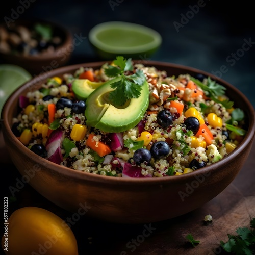 A Photo of a Vibrant and Healthy Quinoa Salad