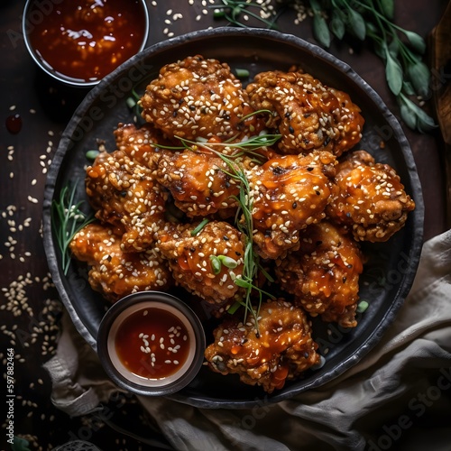 A Photo of Delicious Korean Fried Chicken photo