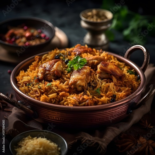 Aromatic Indian Biryani with Chicken
