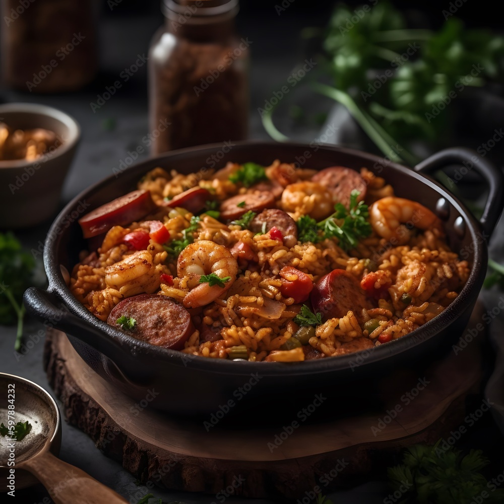 Jambalaya with Chicken, Shrimp, and Andouille Sausage Jambalaya with Chicken, Shrimp, and Andouille Sausage