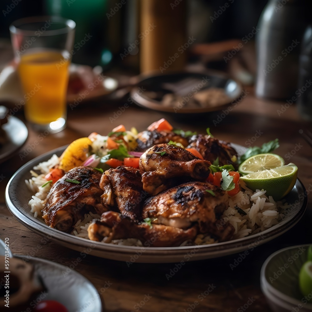 Jerk Chicken: A Spicy and Tangy Plate of Flavor Jerk Chicken: A Spicy and Tangy Plate of Flavor