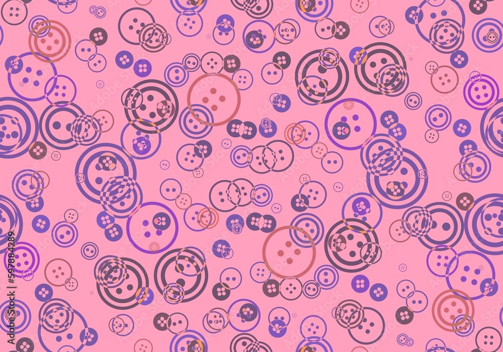 Sewing buttons and pins seamless hobbies pattern for fabrics and linens and wrapping paper Sewing buttons and pins seamless hobbies pattern for fabrics and linens and wrapping paper