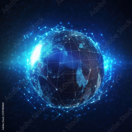 Access to the global Internet for business and digital marketing, finance, and banking The use of digital link technology allows for online access to information and big data. generative ai