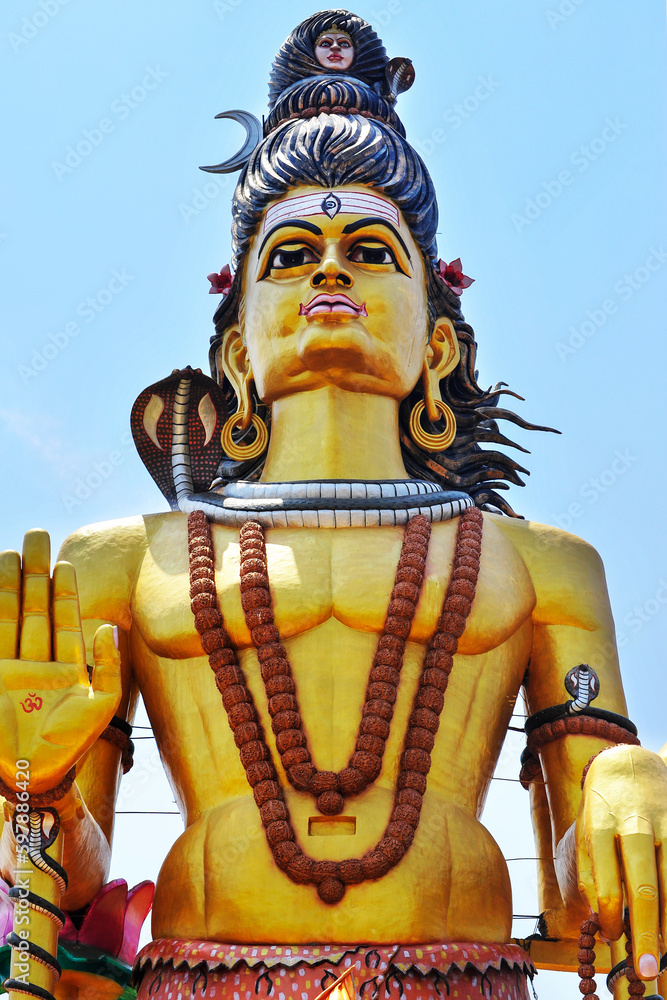 Lord Shiva statue in Omkareshwar Stock Photo Adobe Stock