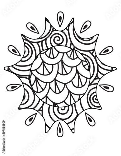 Sun Zentangle Summer Coloring Pages: A Relaxing Way to Unwind - End of Year