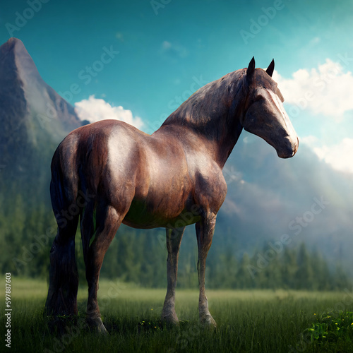 horse in the field © Mmm
