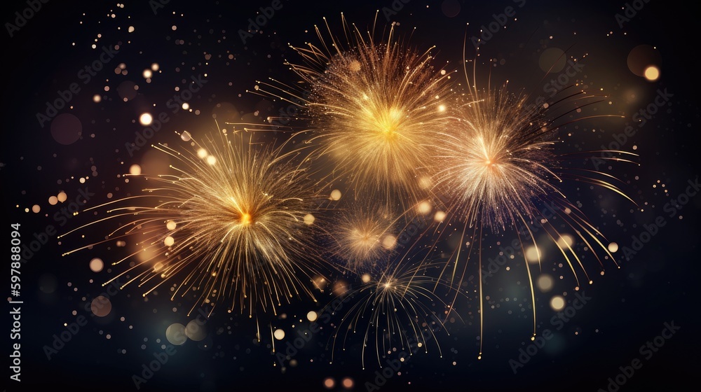 Happy new year wallpaper created with generative AI technology Happy new year wallpaper created with generative AI technology
