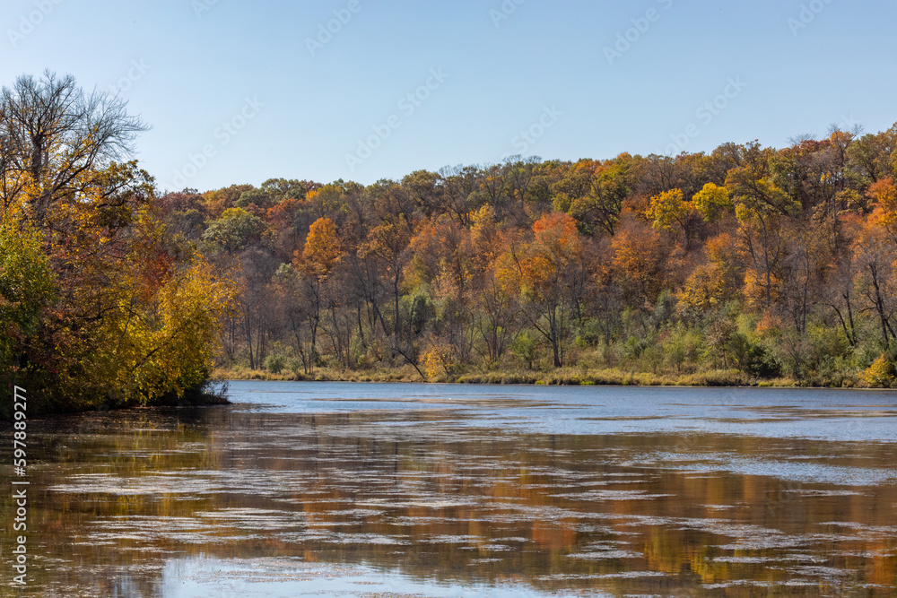 Autumn Colors reflect in Lake Alice at William O'Brien State Park in Minnesota Autumn Colors reflect in Lake Alice at William O'Brien State Park in Minnesota
