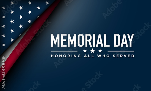Memorial Day Background Design.