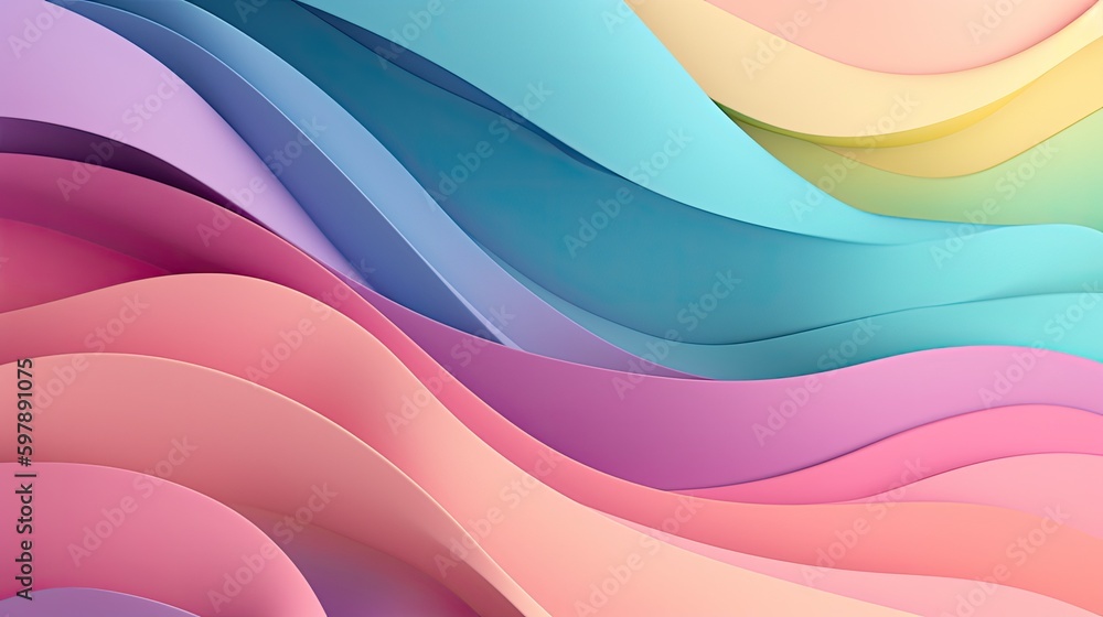 Obraz premium Pastel wallpaper created with generative AI technology