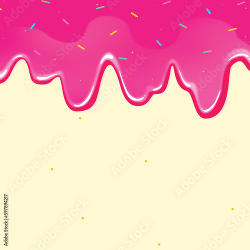 Free background Ice cream dripping honey caramel pastel colors cream sweet