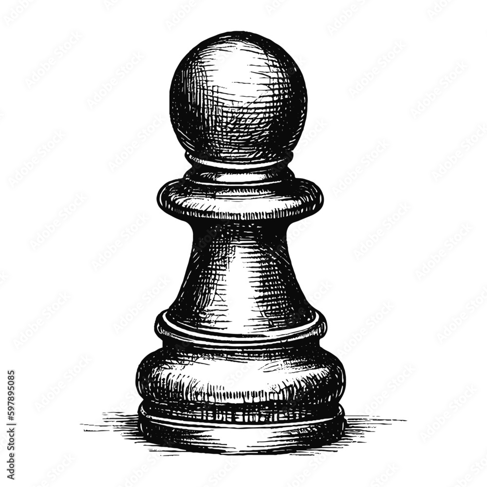 2,700+ Chess Pawn Drawing Stock Photos, Pictures & Royalty-Free Images -  iStock