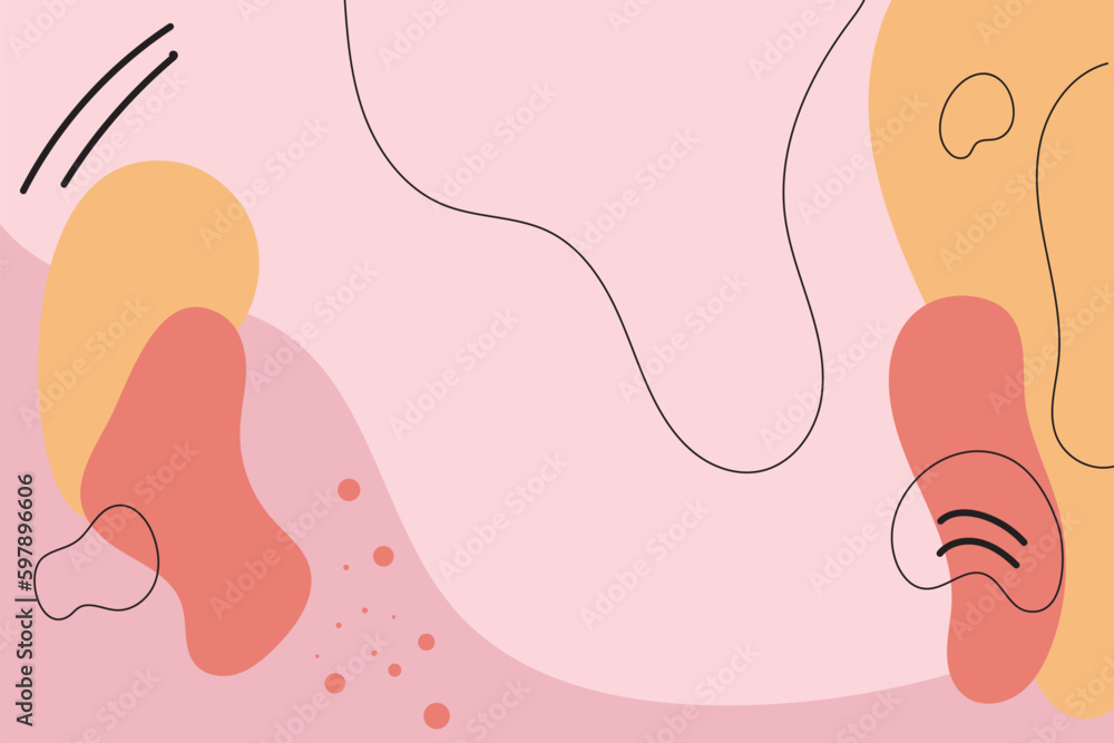 Abstract backgrounds. Hand drawn various shapes and doodle objects. Contemporary modern trendy vector illustrations. Every background is isolated. Pastel colors Abstract backgrounds. Hand drawn various shapes and doodle objects. Contemporary modern trendy vector illustrations. Every background is isolated. Pastel colors