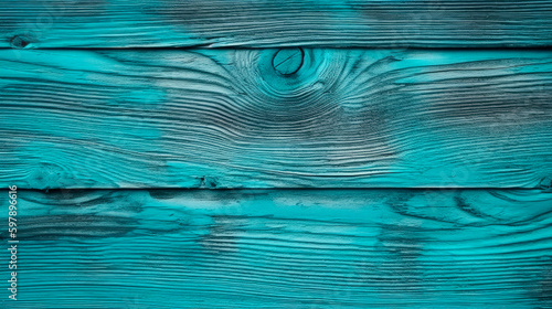 tablones de madera azul turquesa. ilustración de ia generativa
