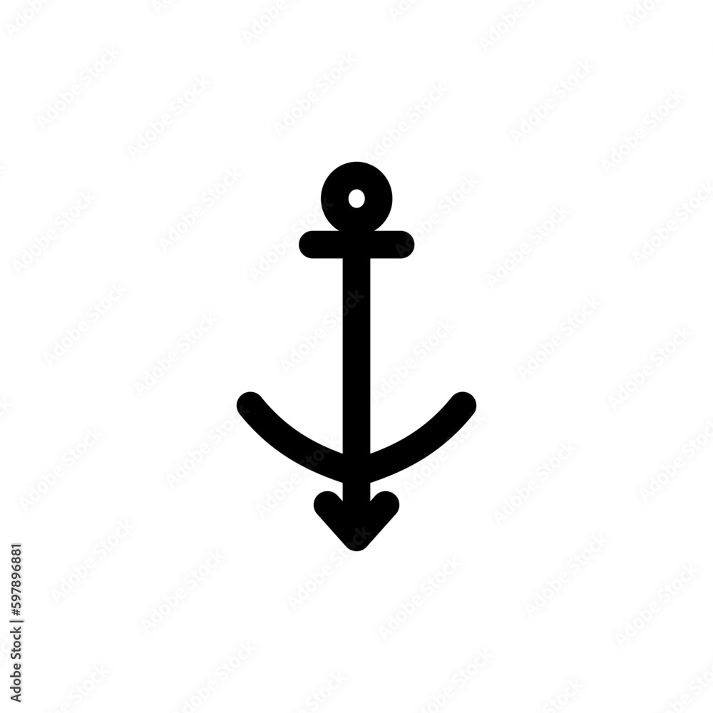 Anchor icon vector. Anchor sign. marine symbol Anchor icon vector. Anchor sign. marine symbol