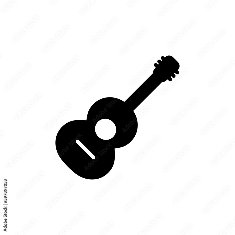 Guitar icon vector. musical instrument sign Guitar icon vector. musical instrument sign