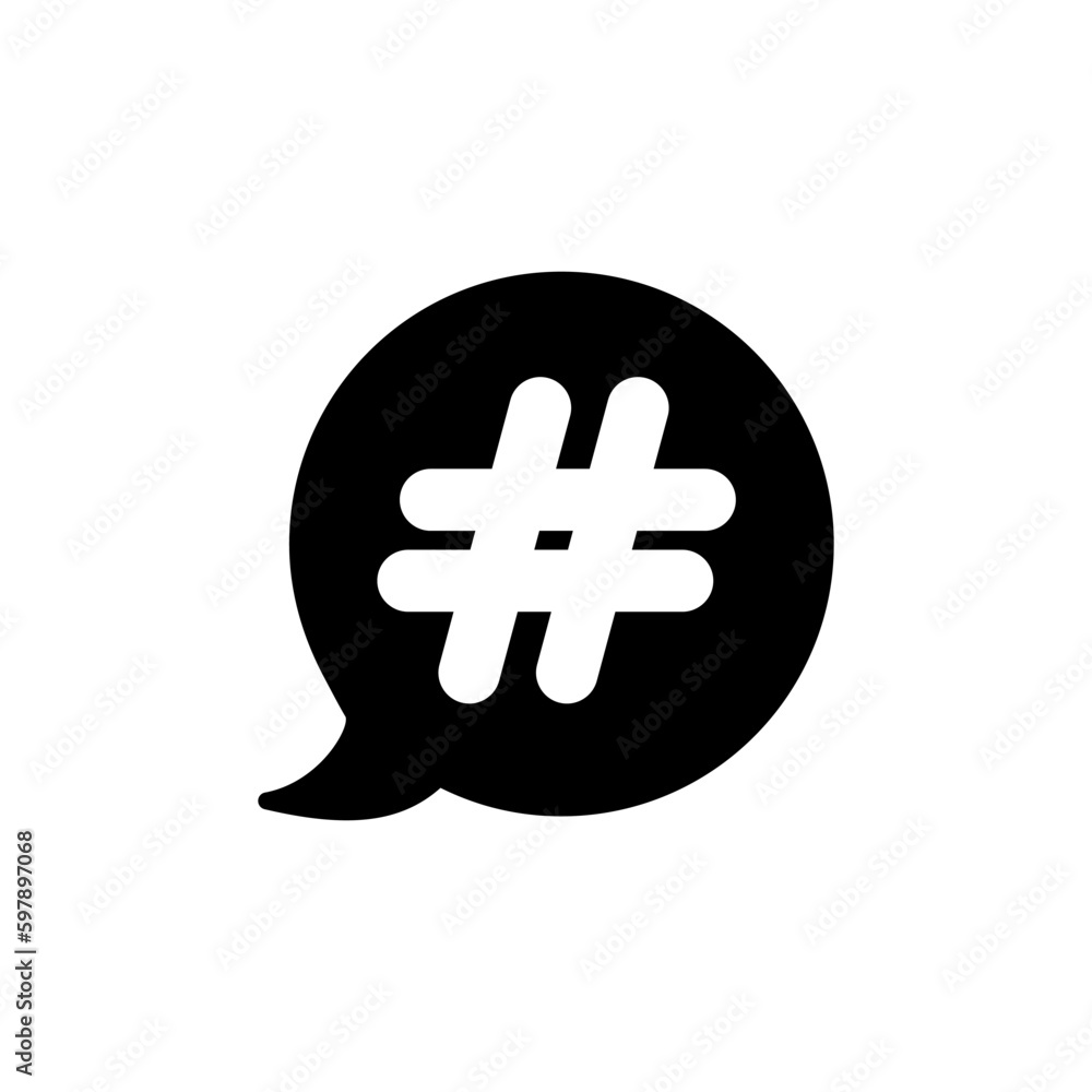 Obraz premium Hashtag icon vector. hashtag simbols