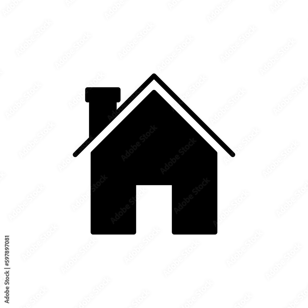 Home icon vector. House vector icon