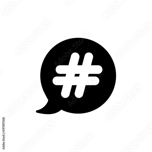 Hashtag icon vector. hashtag simbols