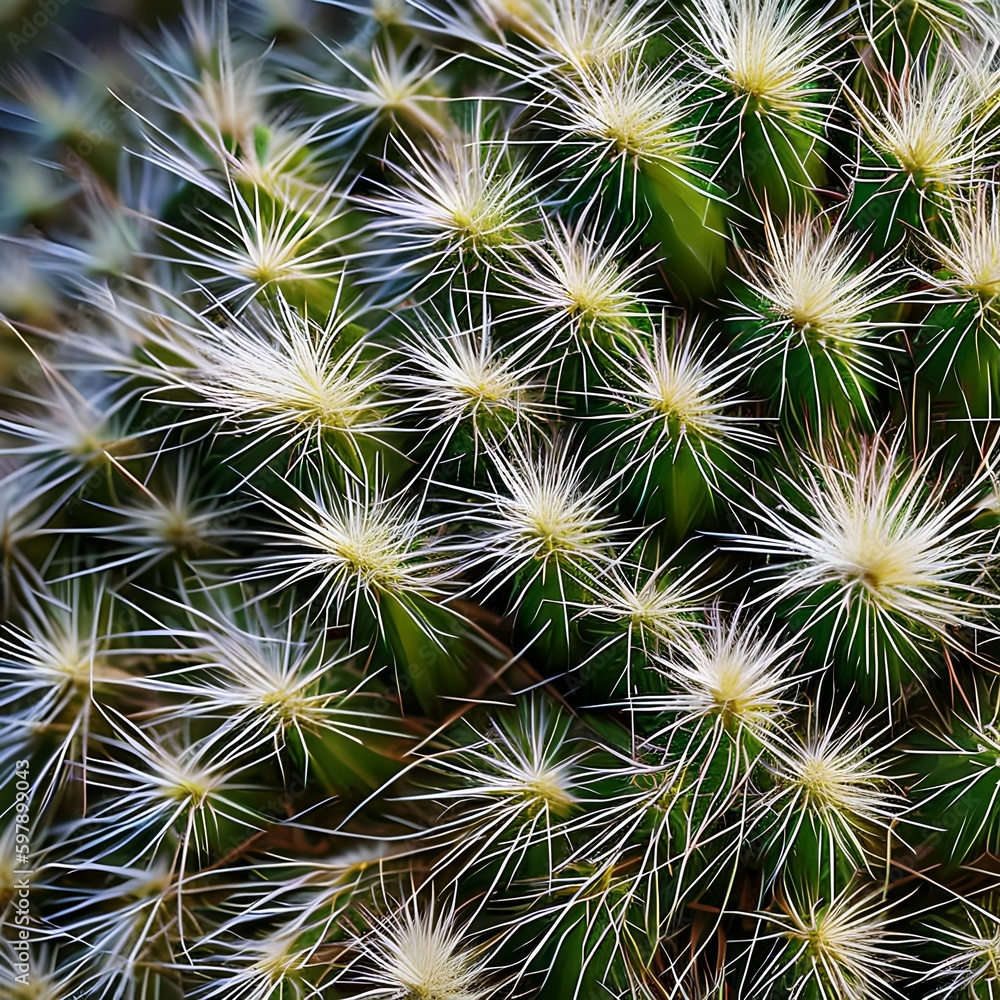 A fuzzy and prickly texture with cactus needles and wooly thistle3, Generative AI A fuzzy and prickly texture with cactus needles and wooly thistle3, Generative AI