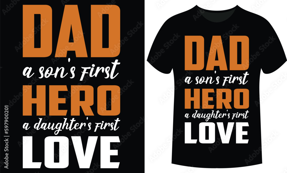 Father's Day Wishing Typography and Vector T-shirt Design in Illustration. Father's Day Wishing Typography and Vector T-shirt Design in Illustration.