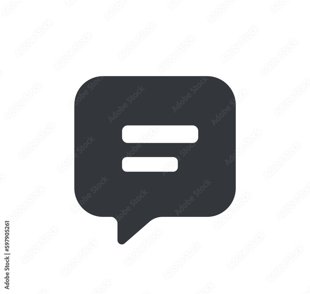 Message icon for graphic design projects vector EPS 10 Message icon for graphic design projects vector EPS 10