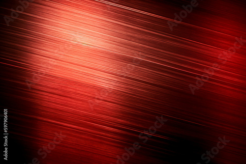 Brushed metal light red background. AI generative