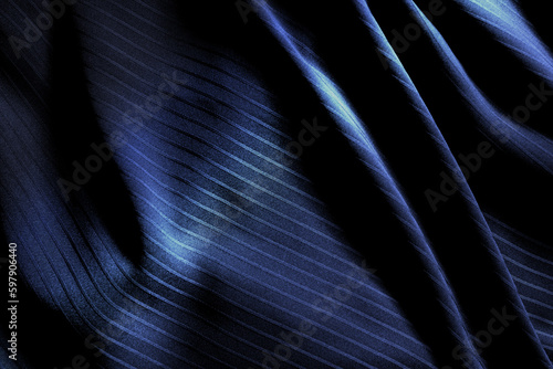 Dark black and gray blurred gradient and line of cloth or fablic background has a little abstract light. photo