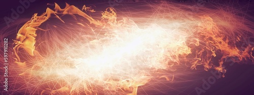 燃える火炎の3dイラスト