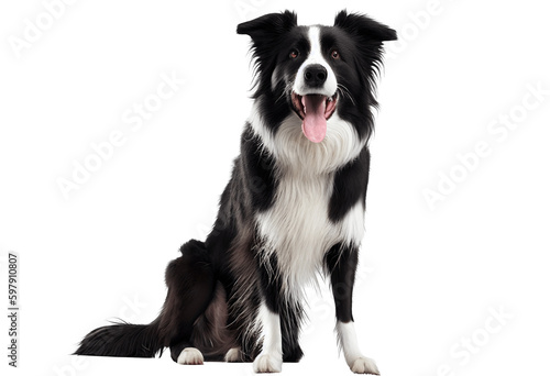 Transparent Background image of Border Collie Dog. png image