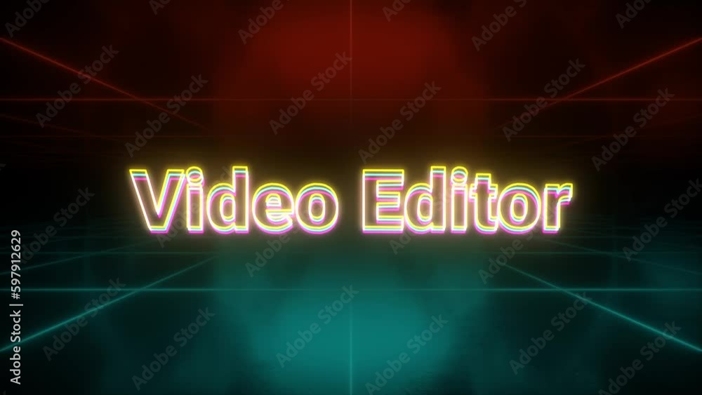 Video editor animation retro background Video editor animation retro background