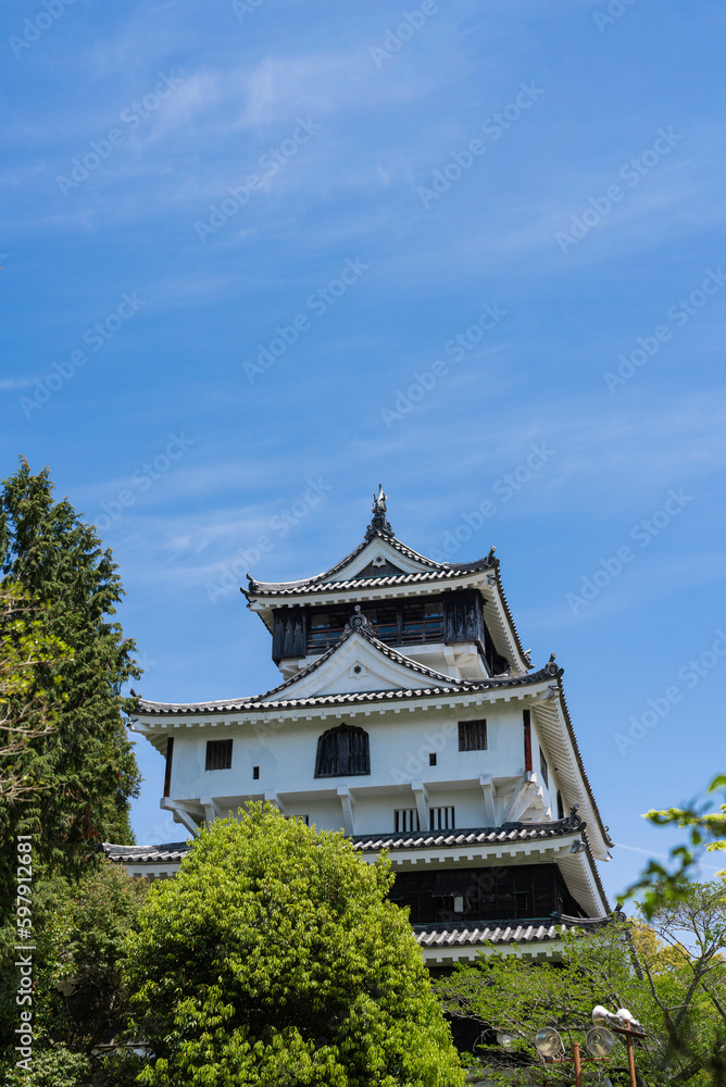 【縦写真】山口県岩国市にある岩国城