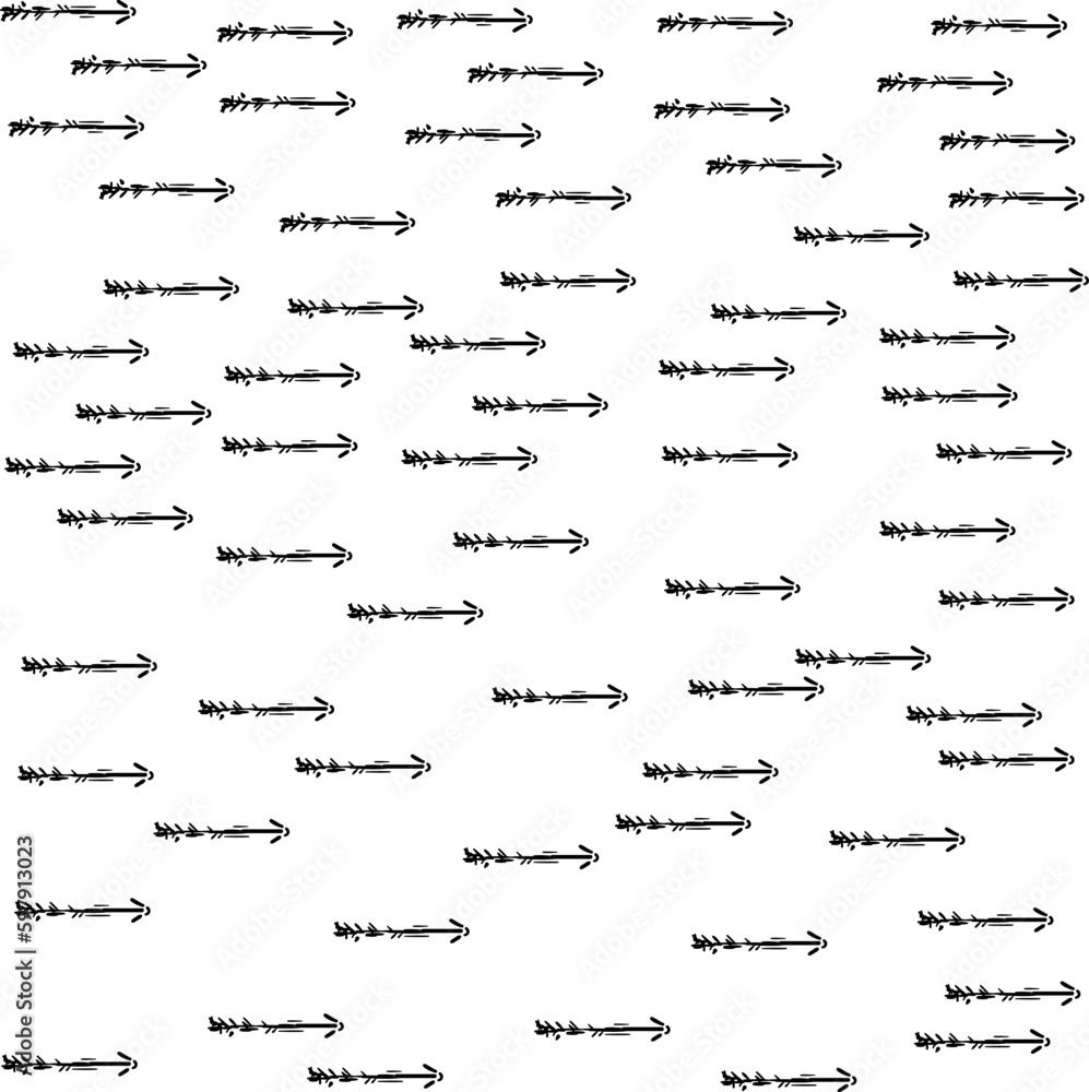 The image shows feathered arrows in flight.